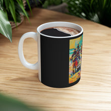 Load image into Gallery viewer, Band on the Beach Black Mug 11oz