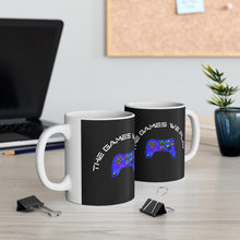 Lade das Bild in den Galerie-Viewer, The Games We Play version 3 Black Mug 11oz