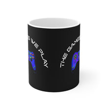 Lade das Bild in den Galerie-Viewer, The Games We Play version 3 Black Mug 11oz