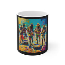 Load image into Gallery viewer, Band on the Beach Black Mug 11oz