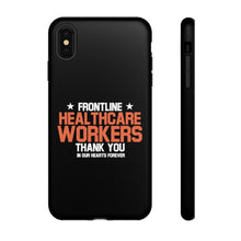 Load image into Gallery viewer, Tough Cases - Thank You Frontline Healthcare Workers - Black - iPhone / Pixel / Galaxy