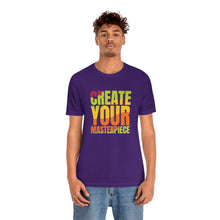 Charger l'image dans la galerie, Create Your Masterpiece (version 2) Unisex Jersey Short Sleeve Tee