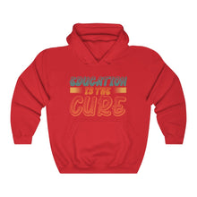 Charger l'image dans la galerie, Education is the Cure (version 2) Unisex Heavy Blend™ Hooded Sweatshirt