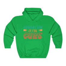 Charger l'image dans la galerie, Education is the Cure (version 2) Unisex Heavy Blend™ Hooded Sweatshirt