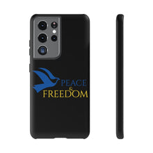 Load image into Gallery viewer, Ukraine Peace & Freedom - Black - iPhone / Pixel / Galaxy