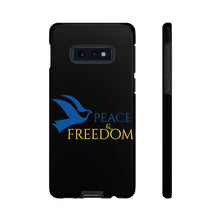 Load image into Gallery viewer, Ukraine Peace & Freedom - Black - iPhone / Pixel / Galaxy