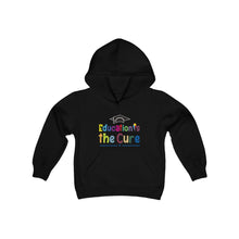 Charger l'image dans la galerie, Education is the Cure (version 3) Youth Heavy Blend Hooded Sweatshirt