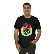 Charger l'image dans la galerie, Flaming Dice Unisex Jersey Short Sleeve Tee