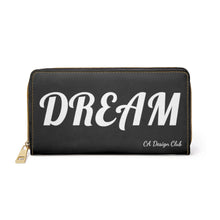 Charger l'image dans la galerie, Zipper Wallet - Dream Big - Black (Please allow 2 weeks for Shipping)