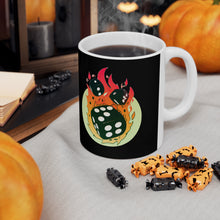 Charger l'image dans la galerie, Flaming Dice Mug 11oz