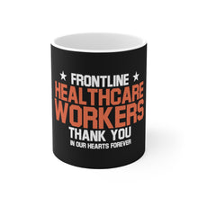 Charger l'image dans la galerie, Frontline Healthcare Workers version 2 Black Ceramic Mug 11oz