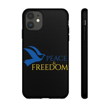 Load image into Gallery viewer, Ukraine Peace & Freedom - Black - iPhone / Pixel / Galaxy