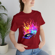 Charger l'image dans la galerie, Turntable on Fire Unisex Jersey Short Sleeve Tee