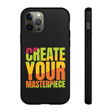 Charger l'image dans la galerie, Tough Cases - Create Your Masterpiece - Black - iPhone / Pixel / Galaxy