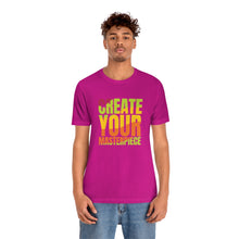 Charger l'image dans la galerie, Create Your Masterpiece (version 2) Unisex Jersey Short Sleeve Tee