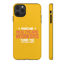Load image into Gallery viewer, Tough Cases - Thank You Frontline Healthcare Workers - Yellow - iPhone / Pixel / Galaxy