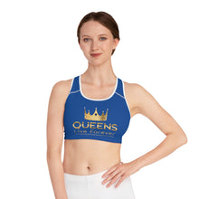 Charger l'image dans la galerie, Queens Live Forever Sports Bra - Blue