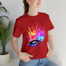 Charger l'image dans la galerie, Turntable on Fire Unisex Jersey Short Sleeve Tee