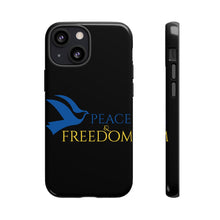 Load image into Gallery viewer, Ukraine Peace & Freedom - Black - iPhone / Pixel / Galaxy