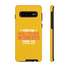 Load image into Gallery viewer, Tough Cases - Thank You Frontline Healthcare Workers - Yellow - iPhone / Pixel / Galaxy