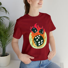 Charger l'image dans la galerie, Flaming Dice Unisex Jersey Short Sleeve Tee