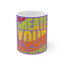 Charger l'image dans la galerie, Create Your Masterpiece Ceramic Purple Mug 11oz
