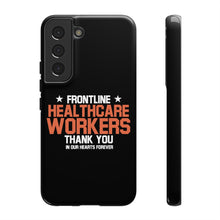 Load image into Gallery viewer, Tough Cases - Thank You Frontline Healthcare Workers - Black - iPhone / Pixel / Galaxy