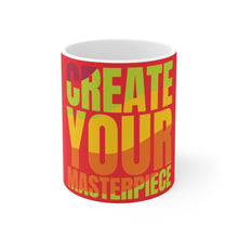 Charger l'image dans la galerie, Create Your Masterpiece Ceramic Red Mug 11oz