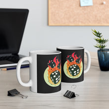 Charger l'image dans la galerie, Flaming Dice Mug 11oz
