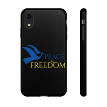 Load image into Gallery viewer, Ukraine Peace & Freedom - Black - iPhone / Pixel / Galaxy
