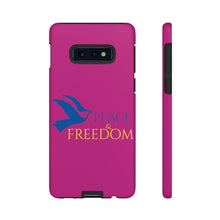 Load image into Gallery viewer, Ukraine Peace & Freedom - Berry - iPhone / Pixel / Galaxy