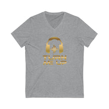 Charger l'image dans la galerie, Turn Me Up - Gold (version 2) Unisex Jersey Short Sleeve V-Neck Tee