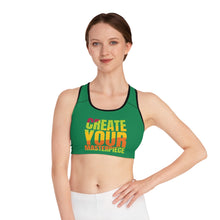 Charger l'image dans la galerie, Create Your Masterpiece Sports Bra - Green
