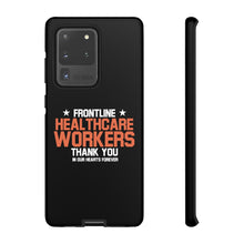 Load image into Gallery viewer, Tough Cases - Thank You Frontline Healthcare Workers - Black - iPhone / Pixel / Galaxy