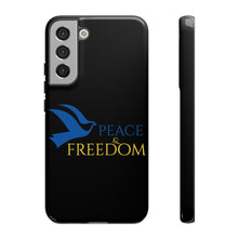 Load image into Gallery viewer, Ukraine Peace & Freedom - Black - iPhone / Pixel / Galaxy