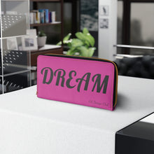 Charger l'image dans la galerie, Zipper Wallet - Dream Big - Berry (Please allow 2 weeks for Shipping)