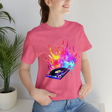 Charger l'image dans la galerie, Turntable on Fire Unisex Jersey Short Sleeve Tee
