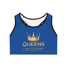 Charger l'image dans la galerie, Queens Live Forever Sports Bra - Blue