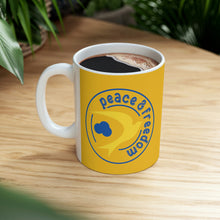 Charger l'image dans la galerie, Peace & Freedom Yellow Mug 11oz