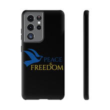 Load image into Gallery viewer, Ukraine Peace & Freedom - Black - iPhone / Pixel / Galaxy