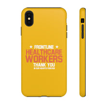 Load image into Gallery viewer, Tough Cases - Thank You Frontline Healthcare Workers - Yellow - iPhone / Pixel / Galaxy