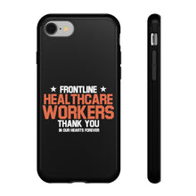 Load image into Gallery viewer, Tough Cases - Thank You Frontline Healthcare Workers - Black - iPhone / Pixel / Galaxy