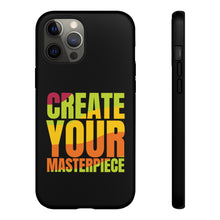 Charger l'image dans la galerie, Tough Cases - Create Your Masterpiece - Black - iPhone / Pixel / Galaxy