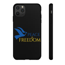 Load image into Gallery viewer, Ukraine Peace & Freedom - Black - iPhone / Pixel / Galaxy