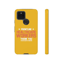 Load image into Gallery viewer, Tough Cases - Thank You Frontline Healthcare Workers - Yellow - iPhone / Pixel / Galaxy