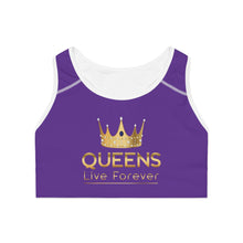 Charger l'image dans la galerie, Queens Live Forever Sports Bra - Purple