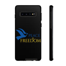 Load image into Gallery viewer, Ukraine Peace & Freedom - Black - iPhone / Pixel / Galaxy