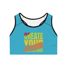 Charger l'image dans la galerie, Create Your Masterpiece Sports Bra - Aqua