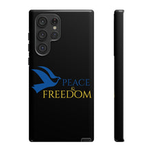 Load image into Gallery viewer, Ukraine Peace & Freedom - Black - iPhone / Pixel / Galaxy