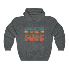 Charger l'image dans la galerie, Education is the Cure (version 2) Unisex Heavy Blend™ Hooded Sweatshirt